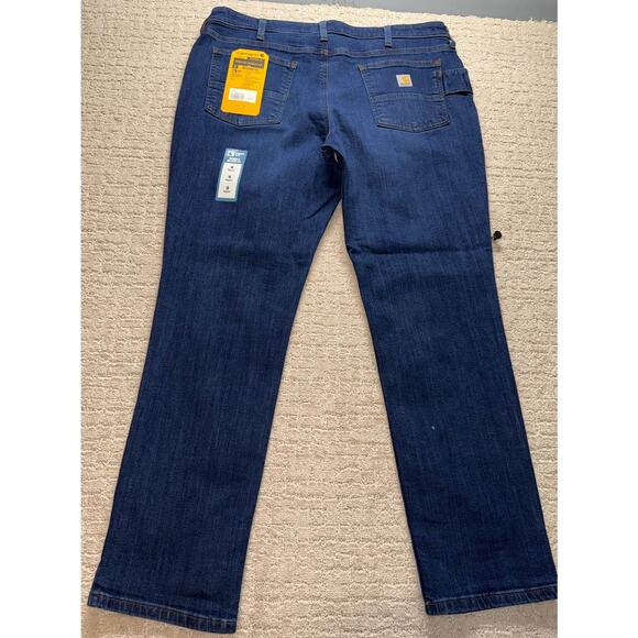 Carhartt Women's Relaxed Fit Rugged Flex Jeans Size 16 Regular Blue New - Picture 3 of 9